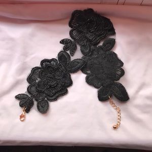 Black Floral Choker
